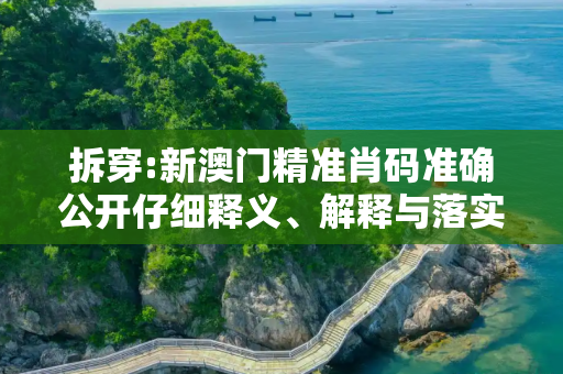拆穿:新澳门精准肖码准确公开仔细释义、解释与落实