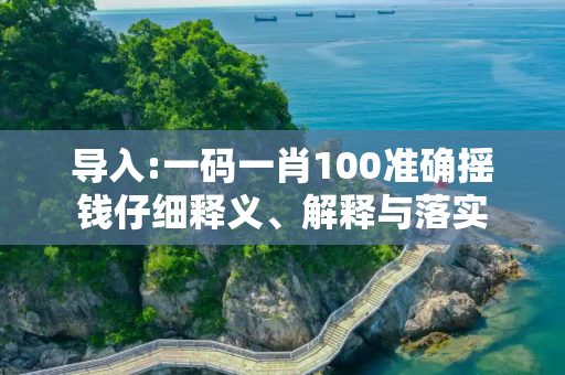 导入:一码一肖100准确摇钱仔细释义、解释与落实