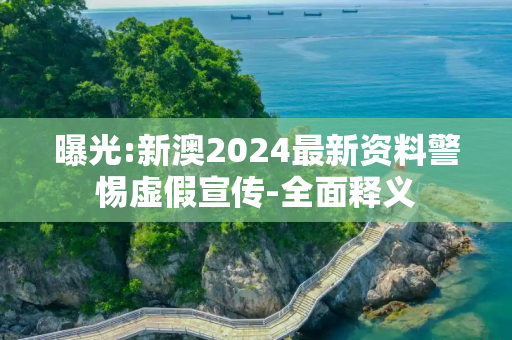 曝光:新澳2024最新资料警惕虚假宣传-全面释义