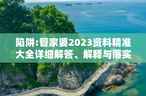 陷阱:管家婆2023资料精准大全详细解答、解释与落实