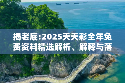 揭老底:2025天天彩全年免费资料精选解析、解释与落实