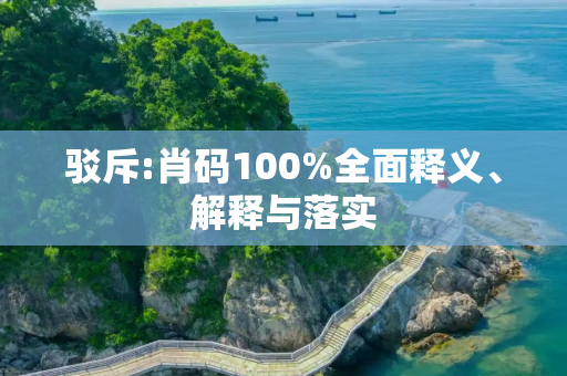 驳斥:肖码100%全面释义、解释与落实