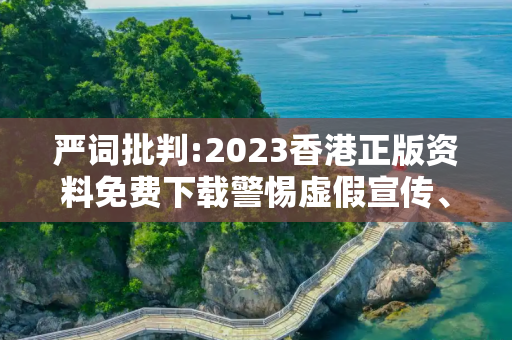 严词批判:2023香港正版资料免费下载警惕虚假宣传、全面解答与解释