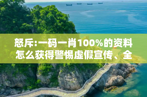 怒斥:一码一肖100%的资料怎么获得警惕虚假宣传、全面解答