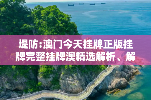 堤防:澳门今天挂牌正版挂牌完整挂牌澳精选解析、解释与落实