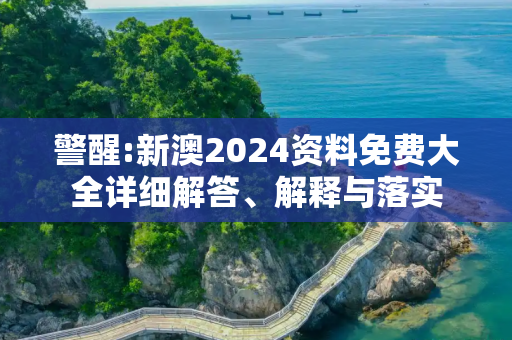 警醒:新澳2024资料免费大全详细解答、解释与落实