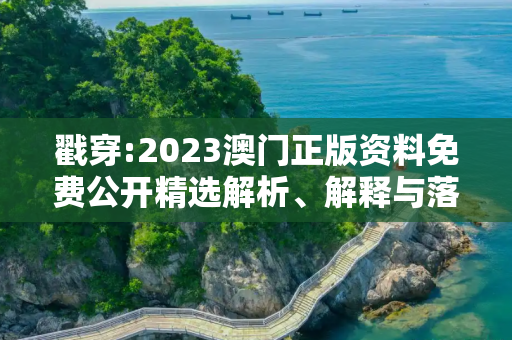 戳穿:2023澳门正版资料免费公开精选解析、解释与落实