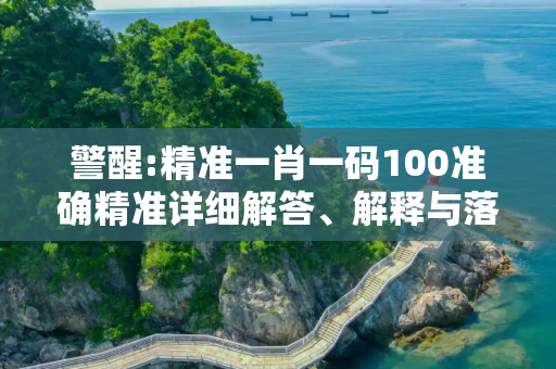 警醒:精准一肖一码100准确精准详细解答、解释与落实