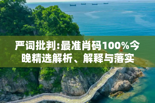 严词批判:最准肖码100%今晚精选解析、解释与落实